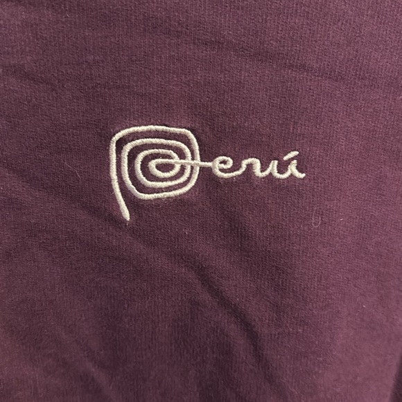 Purple hoodie from Peru - Picture 5 of 7